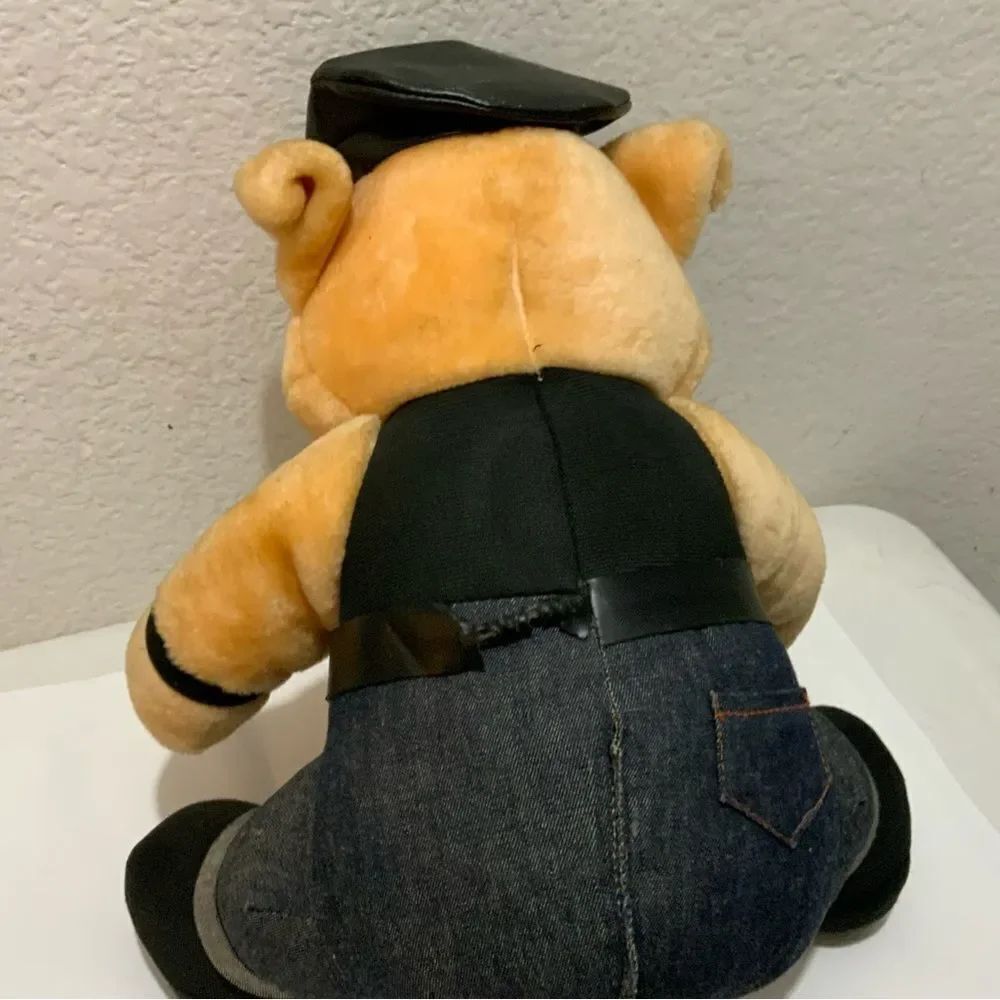 Vintage Harley Davidson Motorcycle Biker Hog 10" 1998 PLAY BY PLAY Plush Animal - Picture 2 of 6